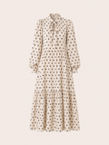 Sofia polka dot Dress White