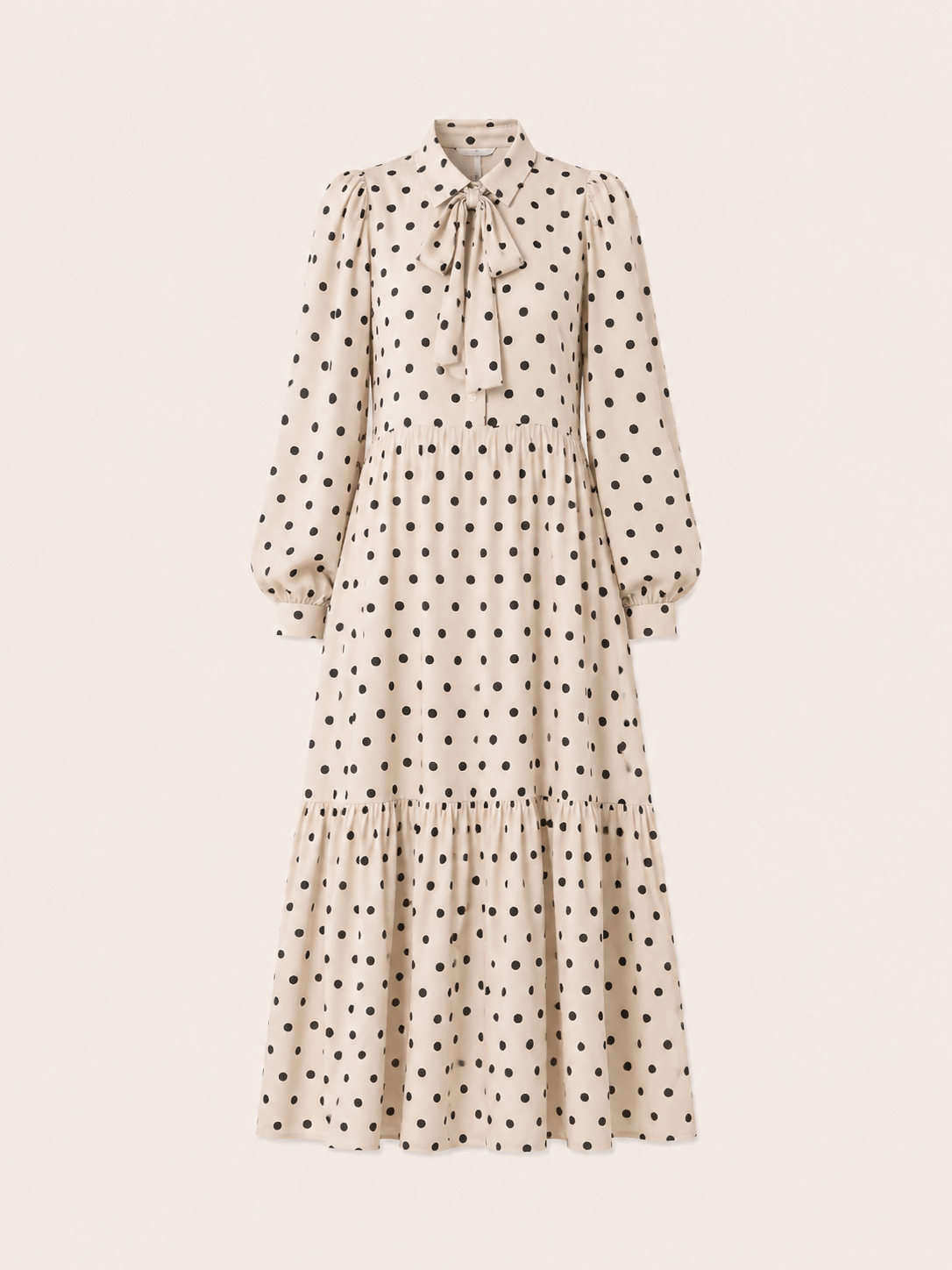 Sofia polka dot Dress White